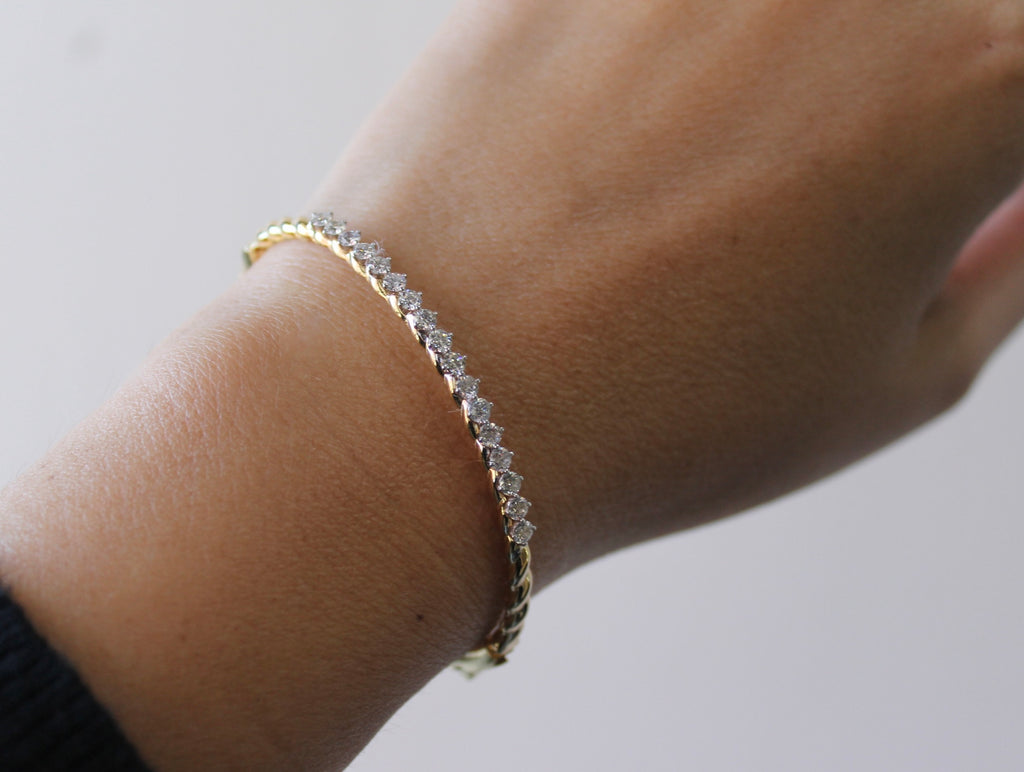 Diamond Twist Cuff