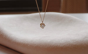 Lune Solitaire Necklace