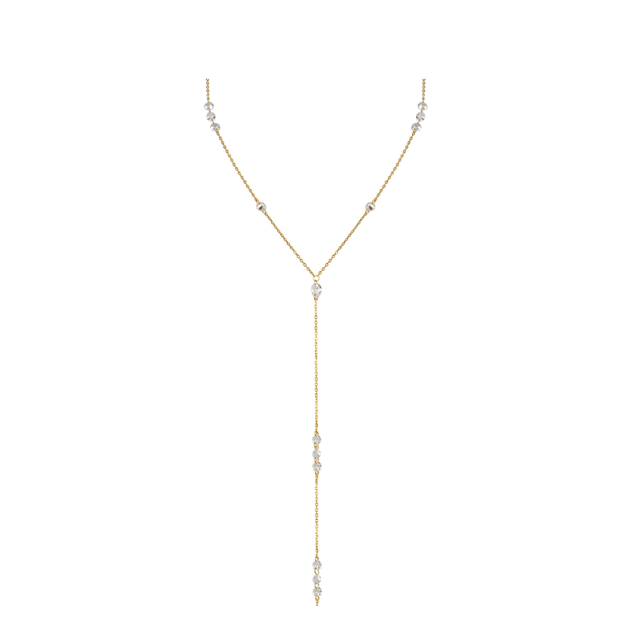 Amara Crystal Drops Lariat