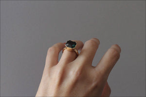 Tourmaline Bezel Ring