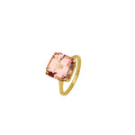 Anillo de morganita rosa 