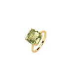 Anillo de amatista verde vert 