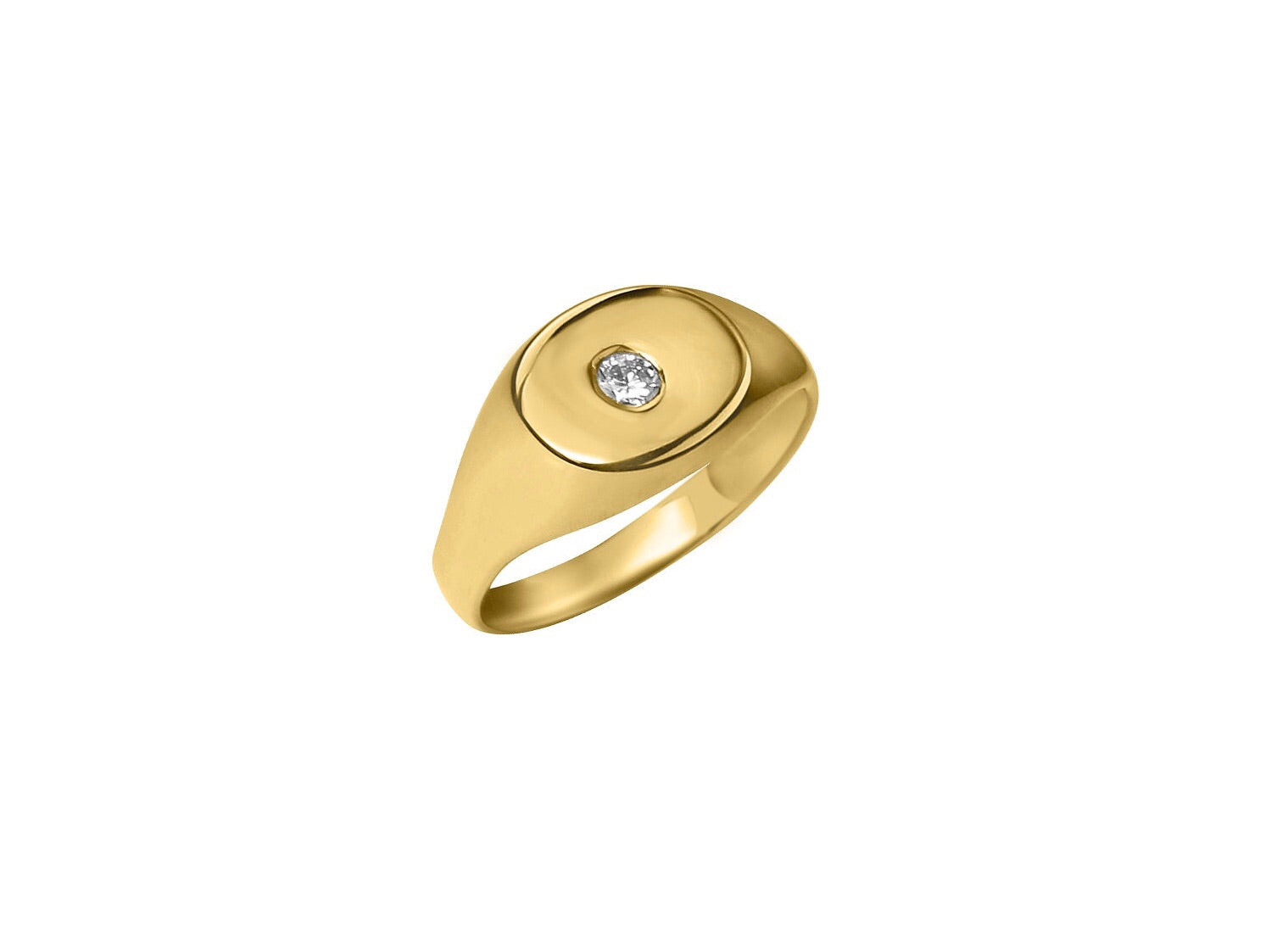 Chandra Diamond Insignia Ring